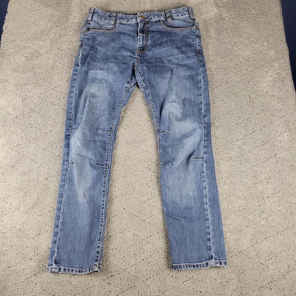 Vertx Jeans Mens 34x32 Blue Defiance Tactical Straight Leg Workwear Medium Wash